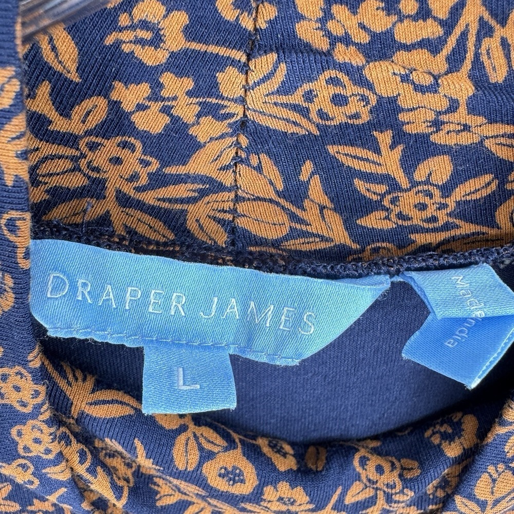 Draper James Dress Womens Large Modest Floral Cottage Stretch Knit Prairie Maxi‎ - Picture 9 of 12